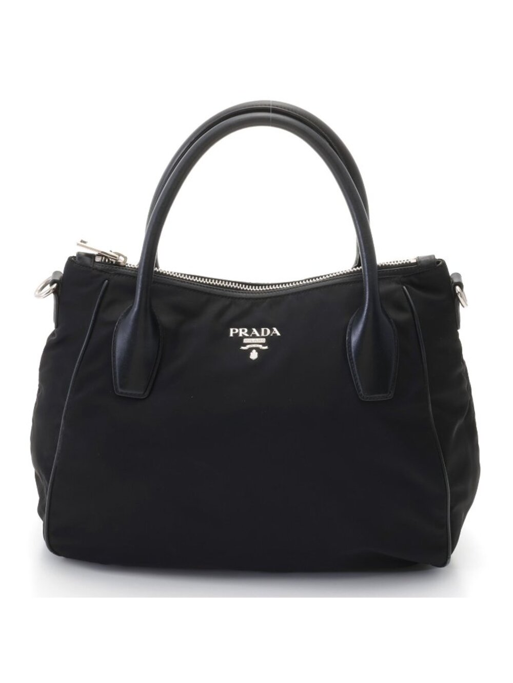 Prada 2-Way Shoulder Bag Nylon Black